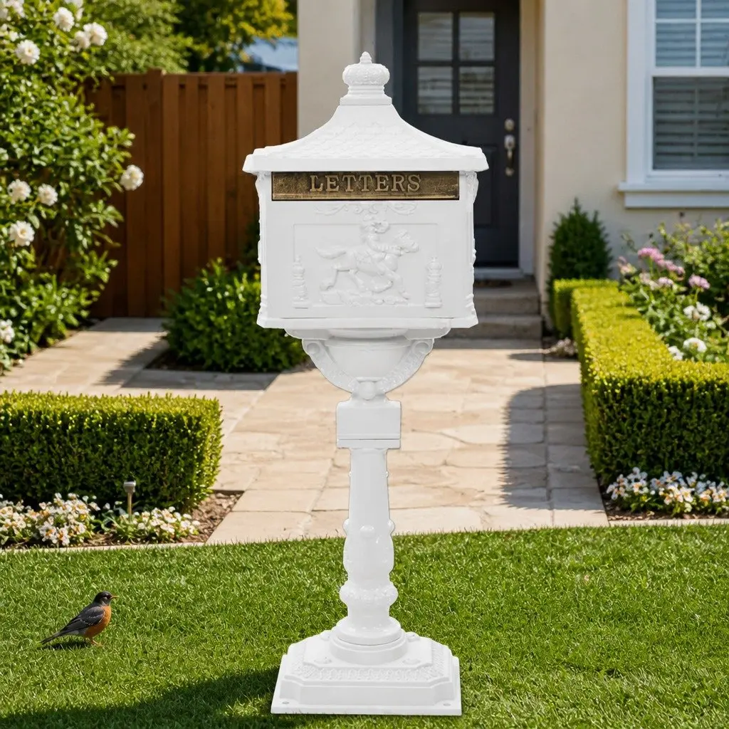 Antique-Style Mailbox for Easy Outdoor Access