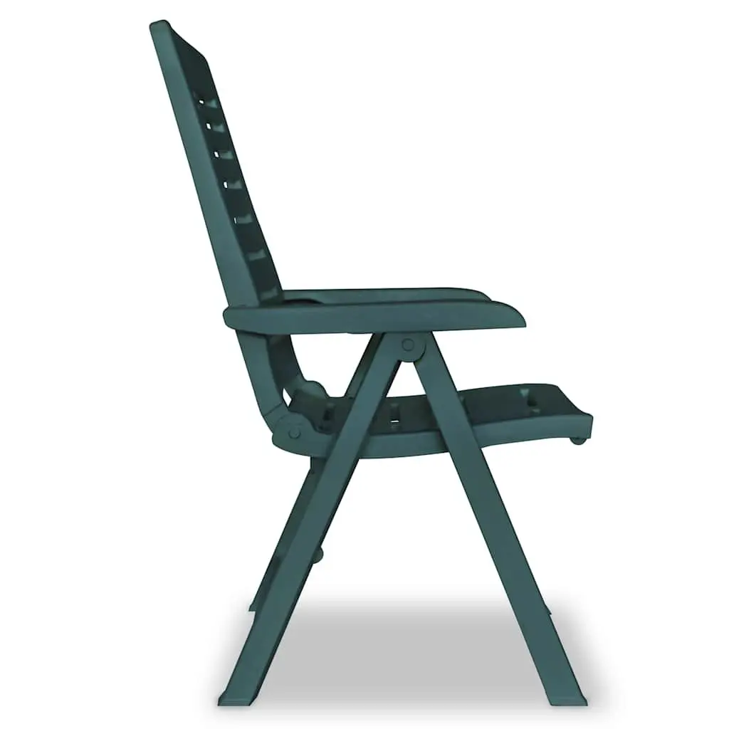 Outdoor Reclining Garden Chairs 2 pcs Lightweight Portable Folding Patio Seating