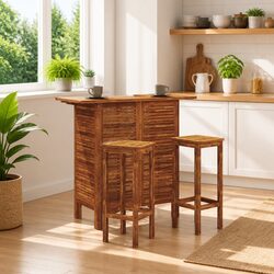 Your Ideal Solid Acacia Wood High Bar Table for Entertaining