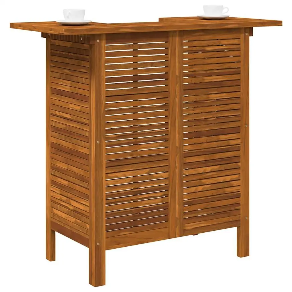 Bar Table Solid Acacia Wood High Dining 110x50x105 cm Outdoor Indoor Furniture