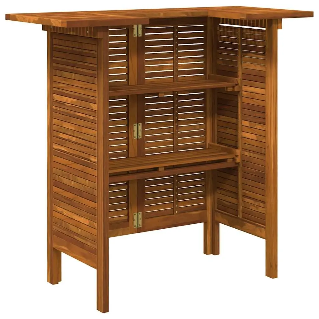Bar Table Solid Acacia Wood High Dining 110x50x105 cm Outdoor Indoor Furniture