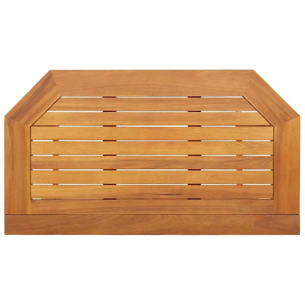 Outdoor Bistro Table Brown Foldable Solid Acacia Wood 90x50x75cm