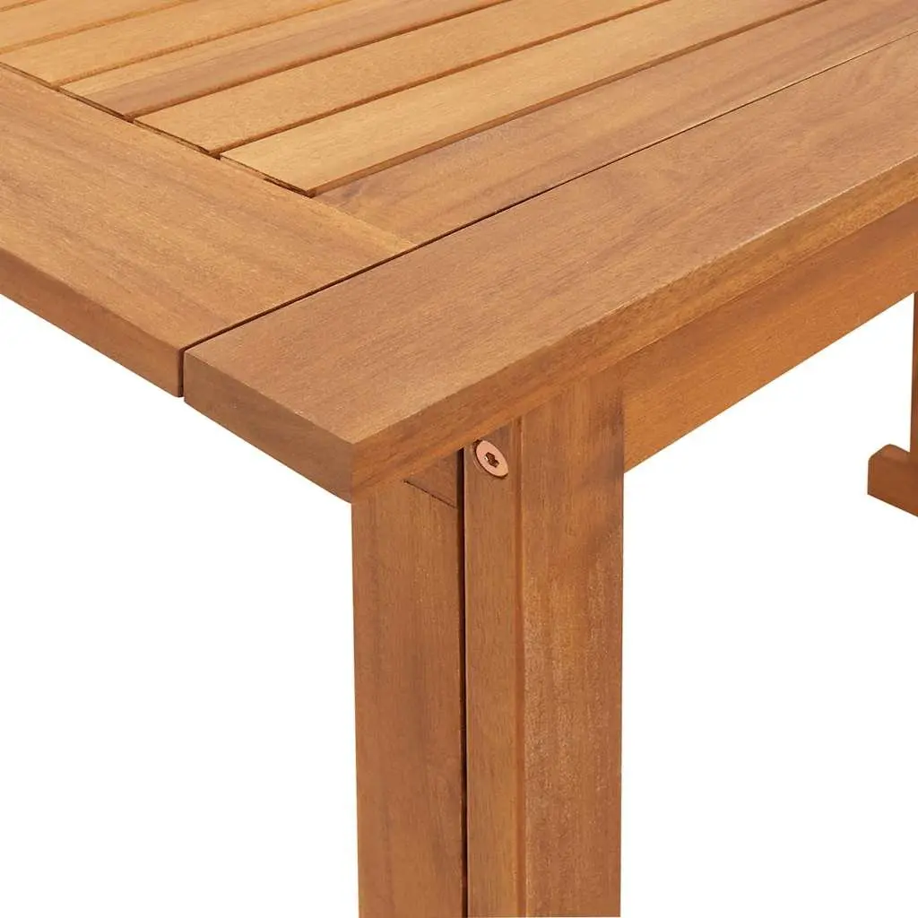 Outdoor Bistro Table Brown Foldable Solid Acacia Wood 90x50x75cm