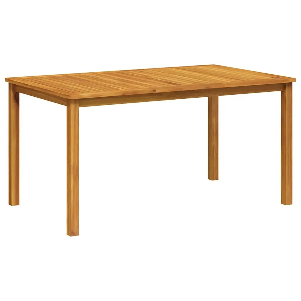Outdoor Dining Table Solid Wood Garden Furniture Patio Desk Brown 150x90x74cm