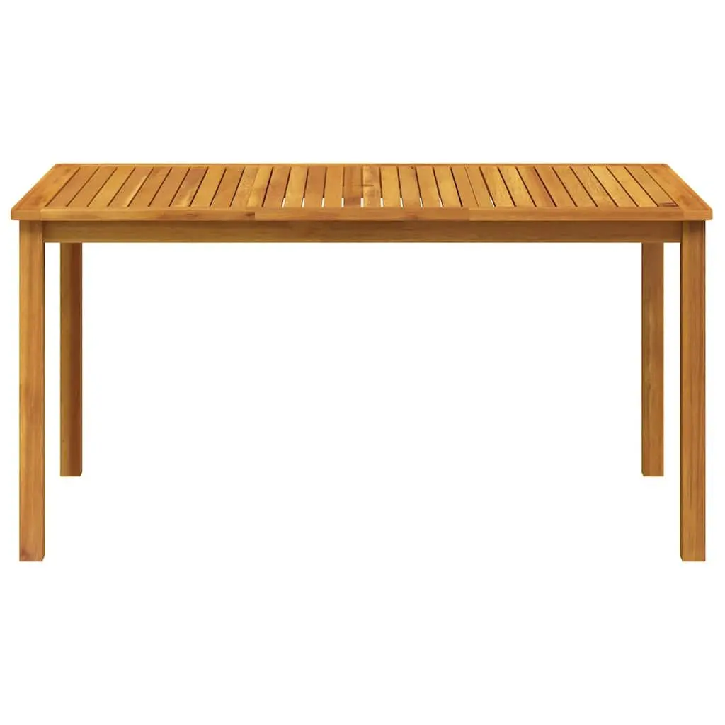 Outdoor Dining Table Solid Wood Garden Furniture Patio Desk Brown 150x90x74cm