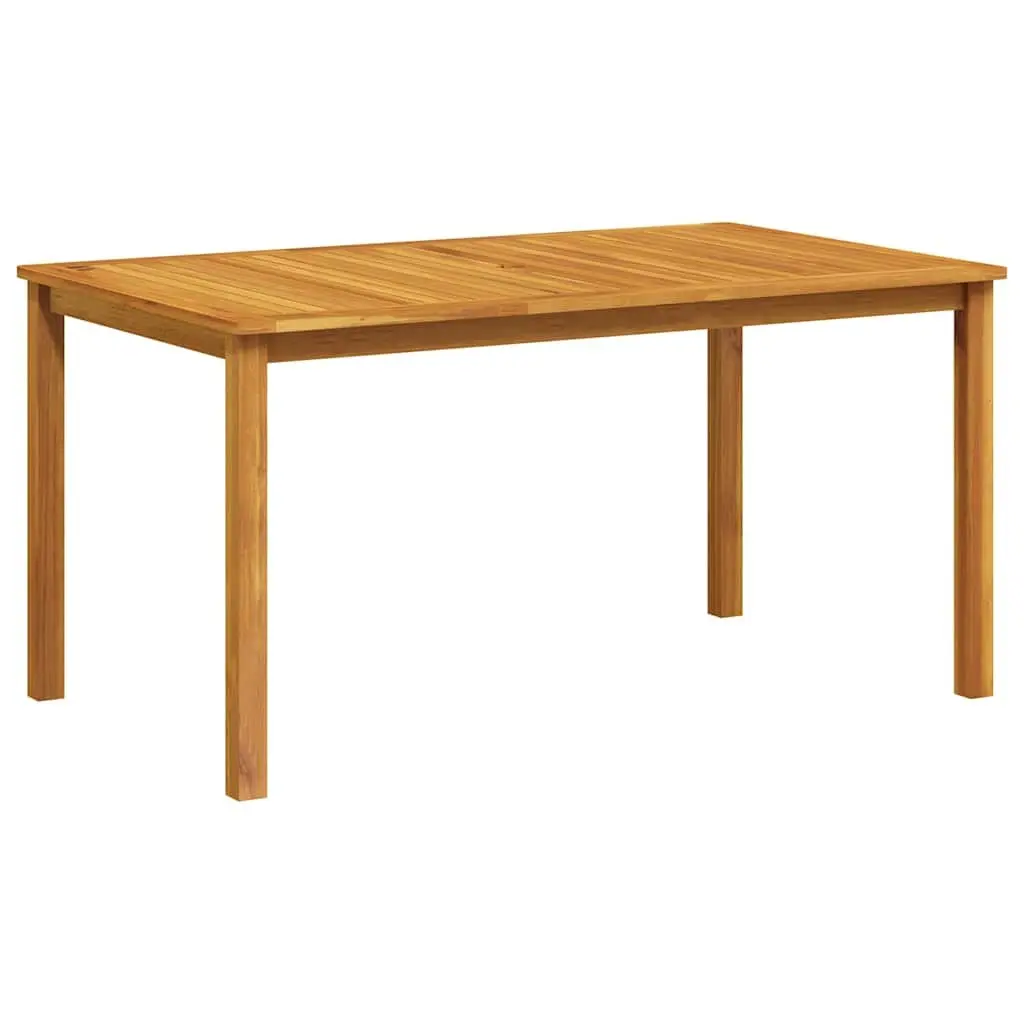 Outdoor Dining Table Solid Wood Garden Furniture Patio Desk Brown 150x90x74cm