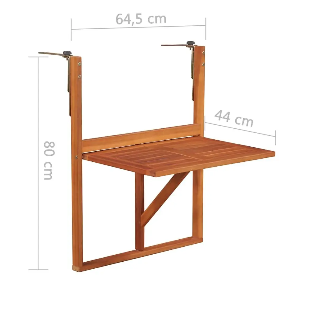 Folding Balcony Table for Relaxing Outdoors