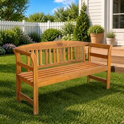Enjoy the Outdoors with Our 157cm Brown Garden Bench