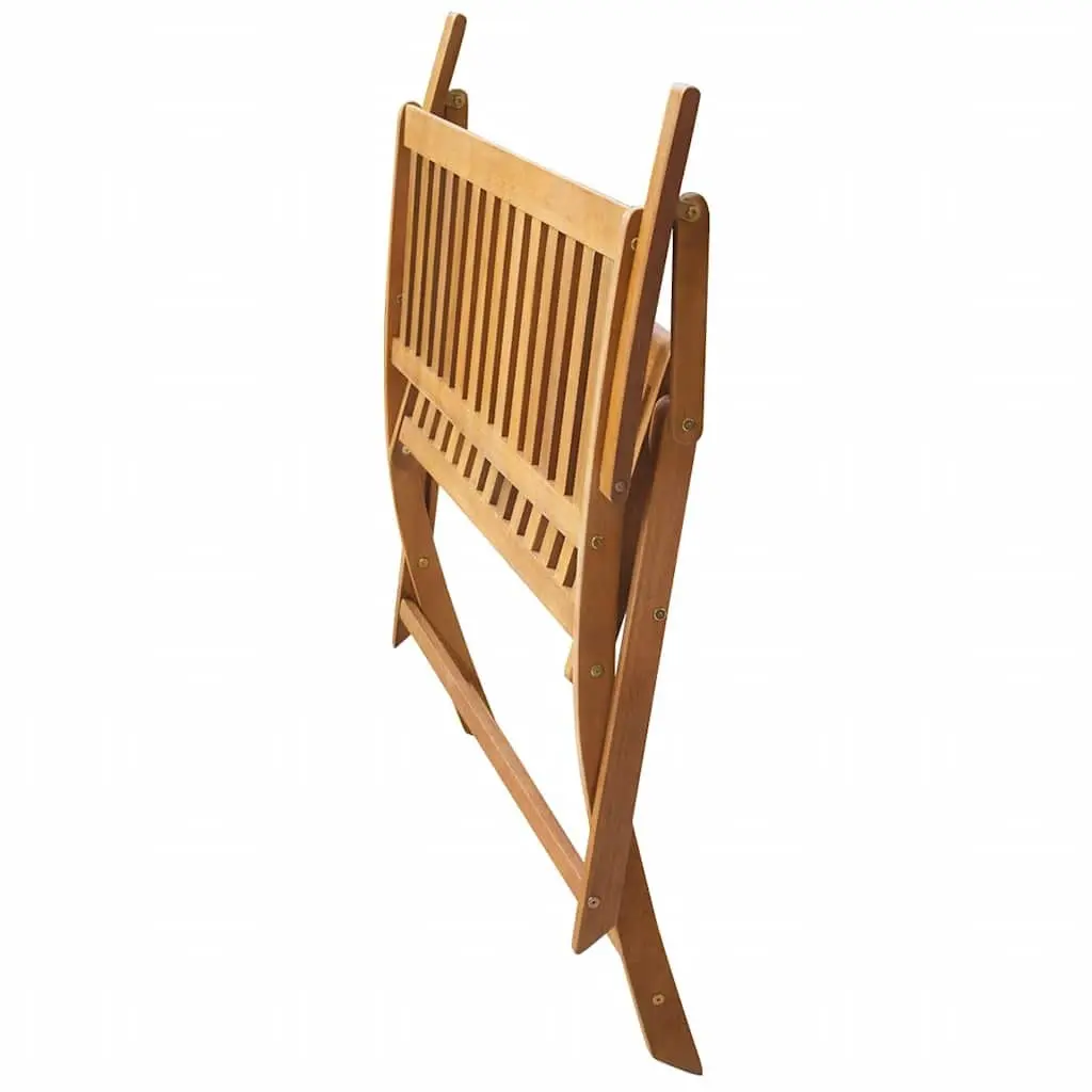 Garden Bench Folding Solid Acacia Wood 120cm Outdoor Seat