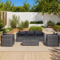 Your 6 Piece PE Rattan Garden Sofa Set Awaits