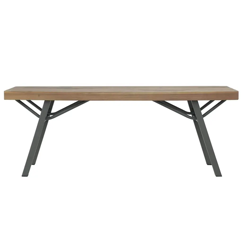 Wooden Garden Bench Weather Resistant 120cm Brown
