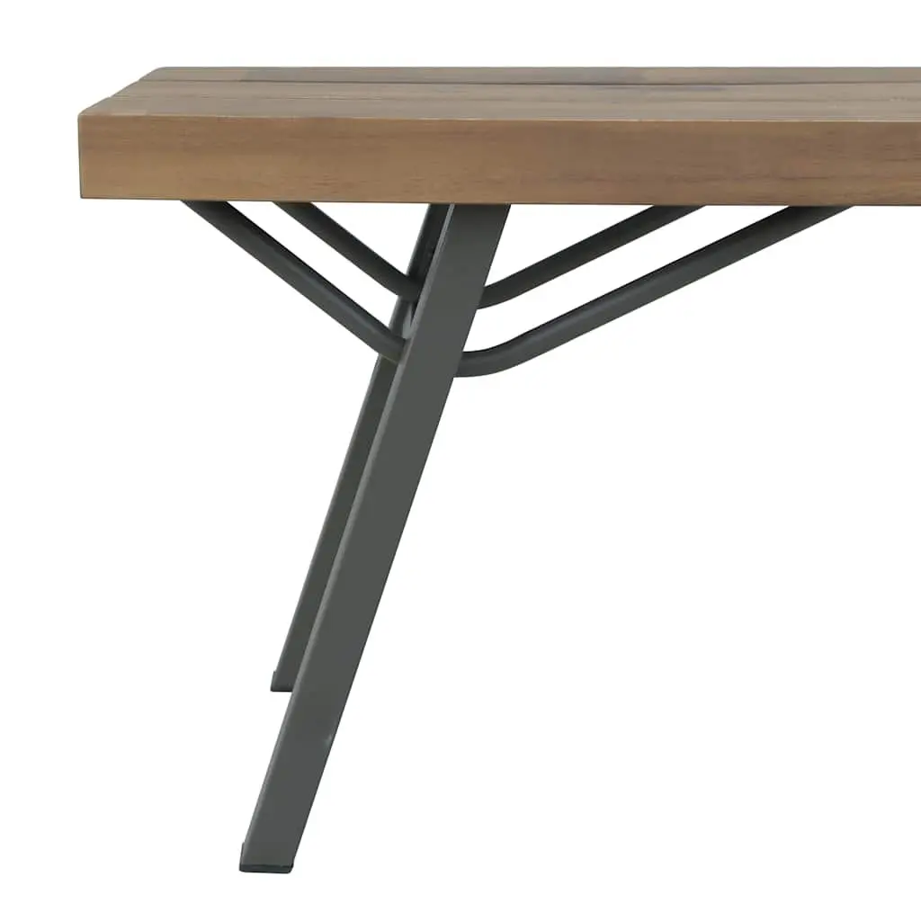 Wooden Garden Bench Weather Resistant 120cm Brown
