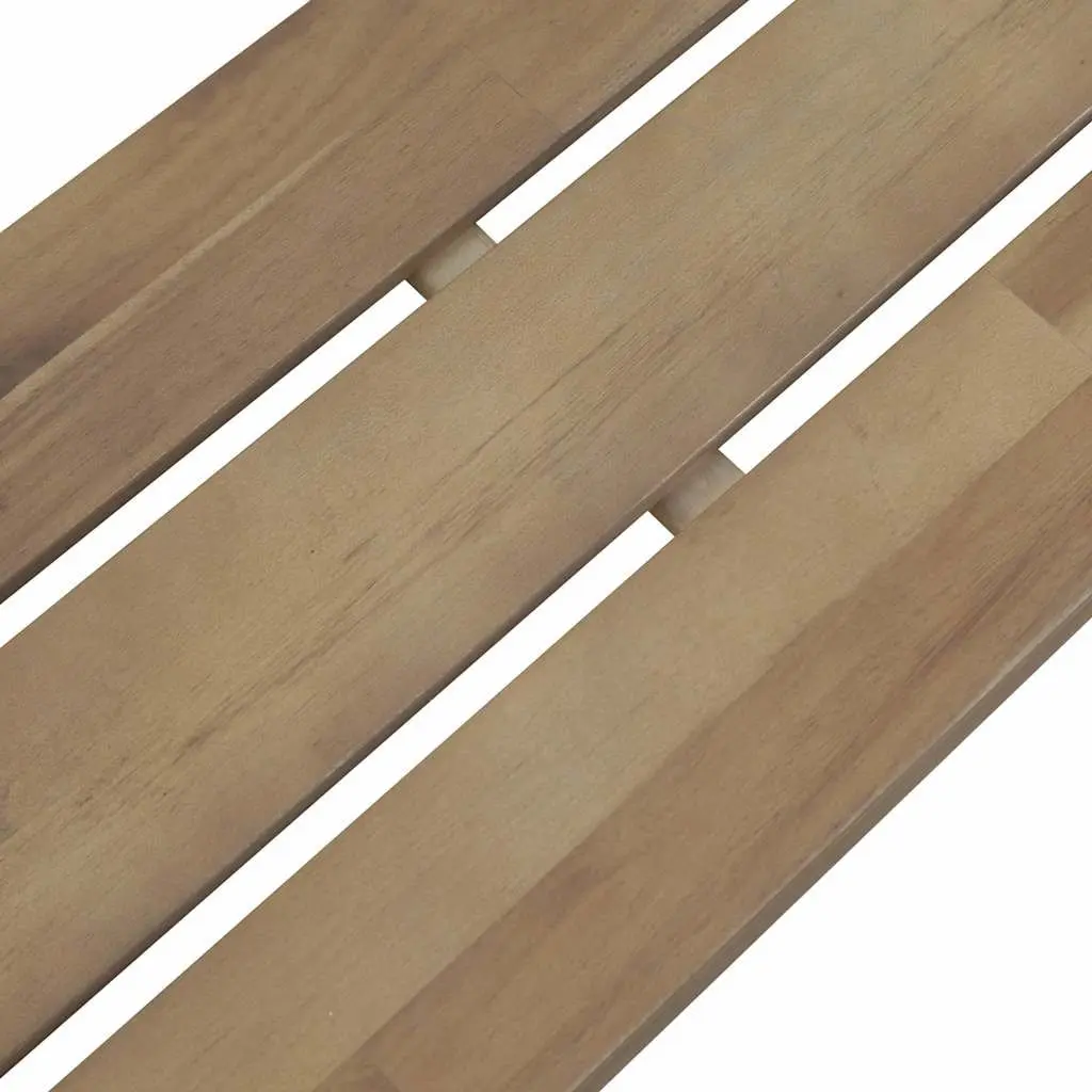 Wooden Garden Bench Weather Resistant 120cm Brown