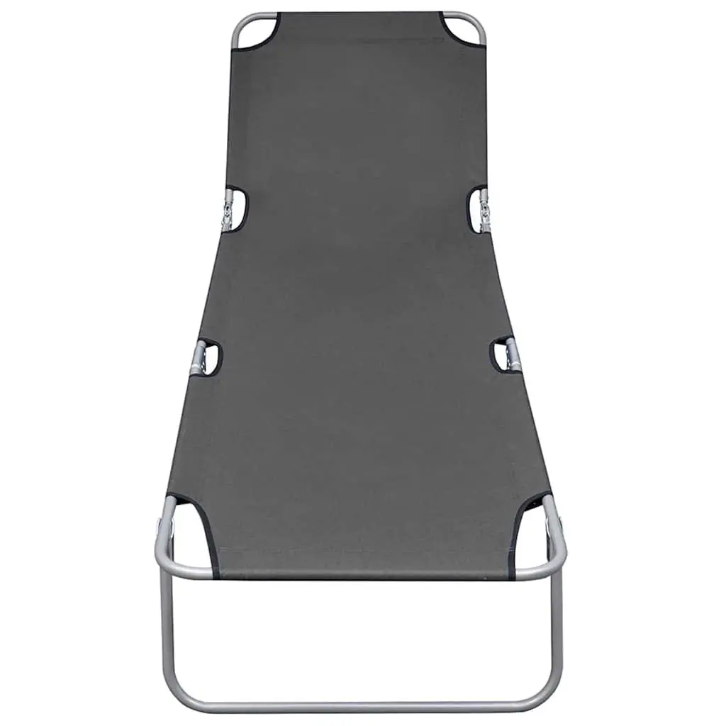 Adjustable Grey Sun Lounger
