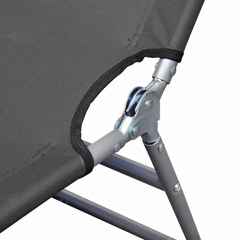 Adjustable Grey Sun Lounger