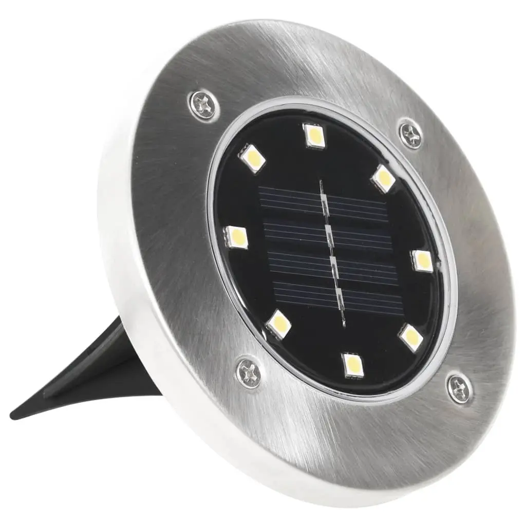 Solar Ground Lights 8 Pack LED Outdoor Garden Patio Path Landscape Lighting