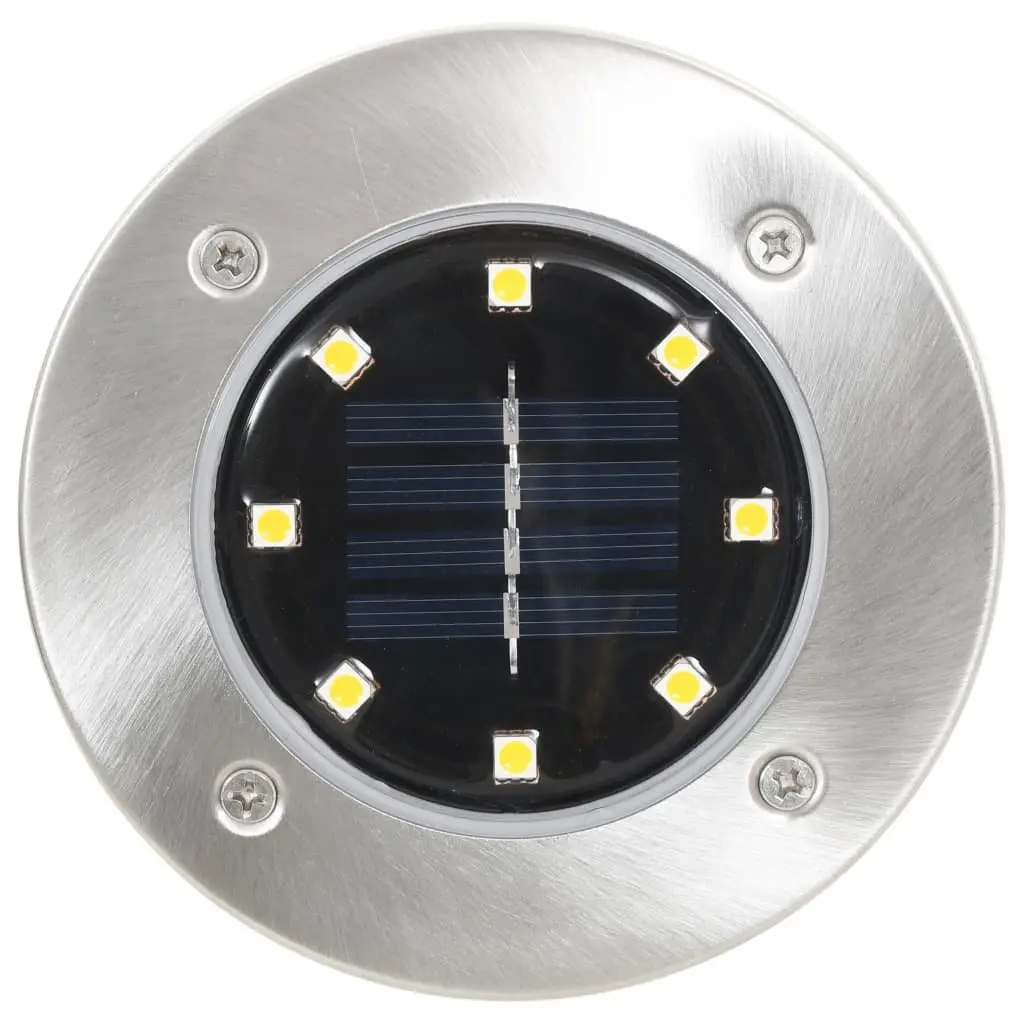Solar Ground Lights 8 Pack LED Outdoor Garden Patio Path Landscape Lighting