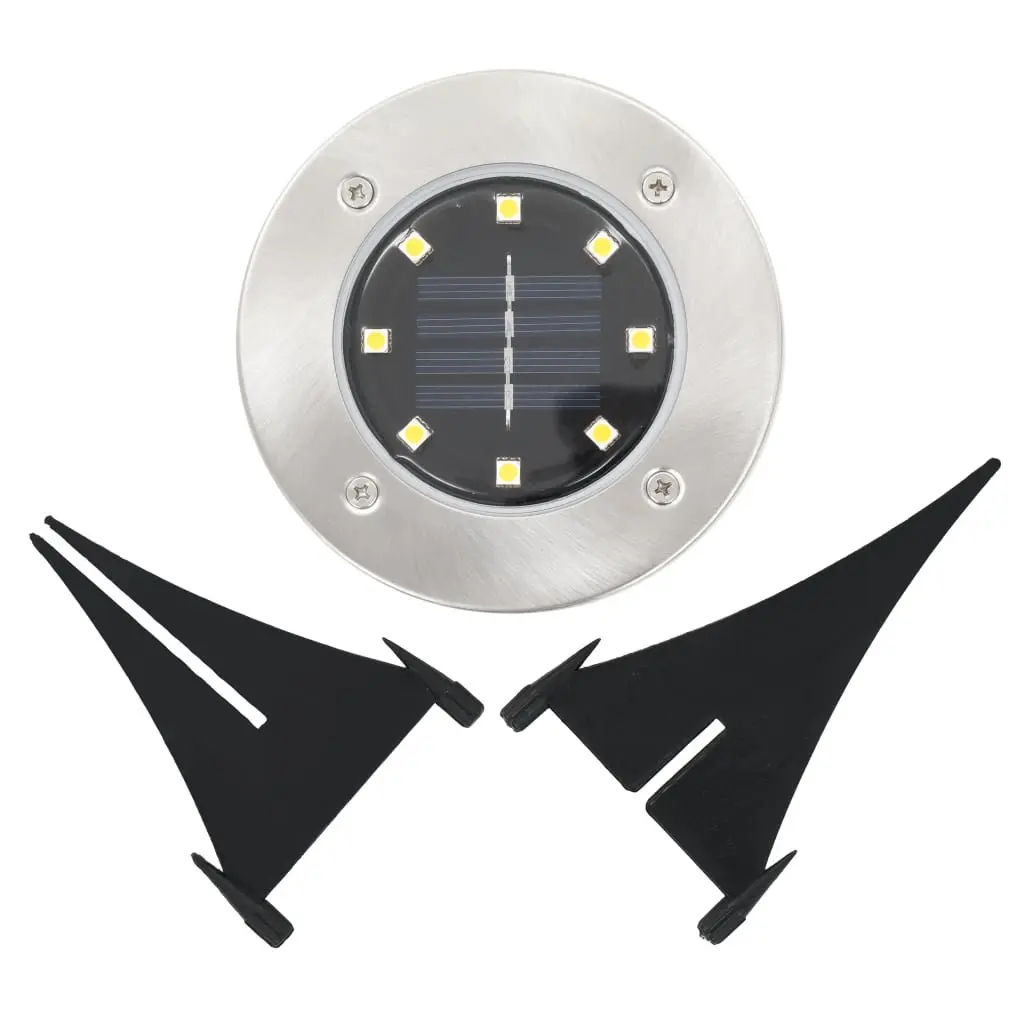 Solar Ground Lights 8 Pack LED Outdoor Garden Patio Path Landscape Lighting