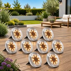 Your Perfect Outdoor Companion: Solar Ground Lights 8 Pack