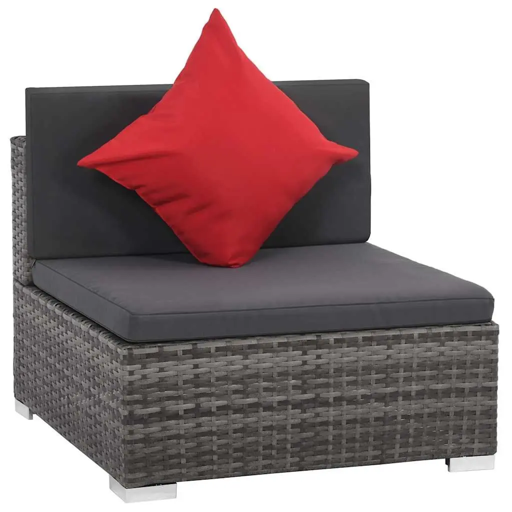 8 Piece Grey Rattan Sofa Set