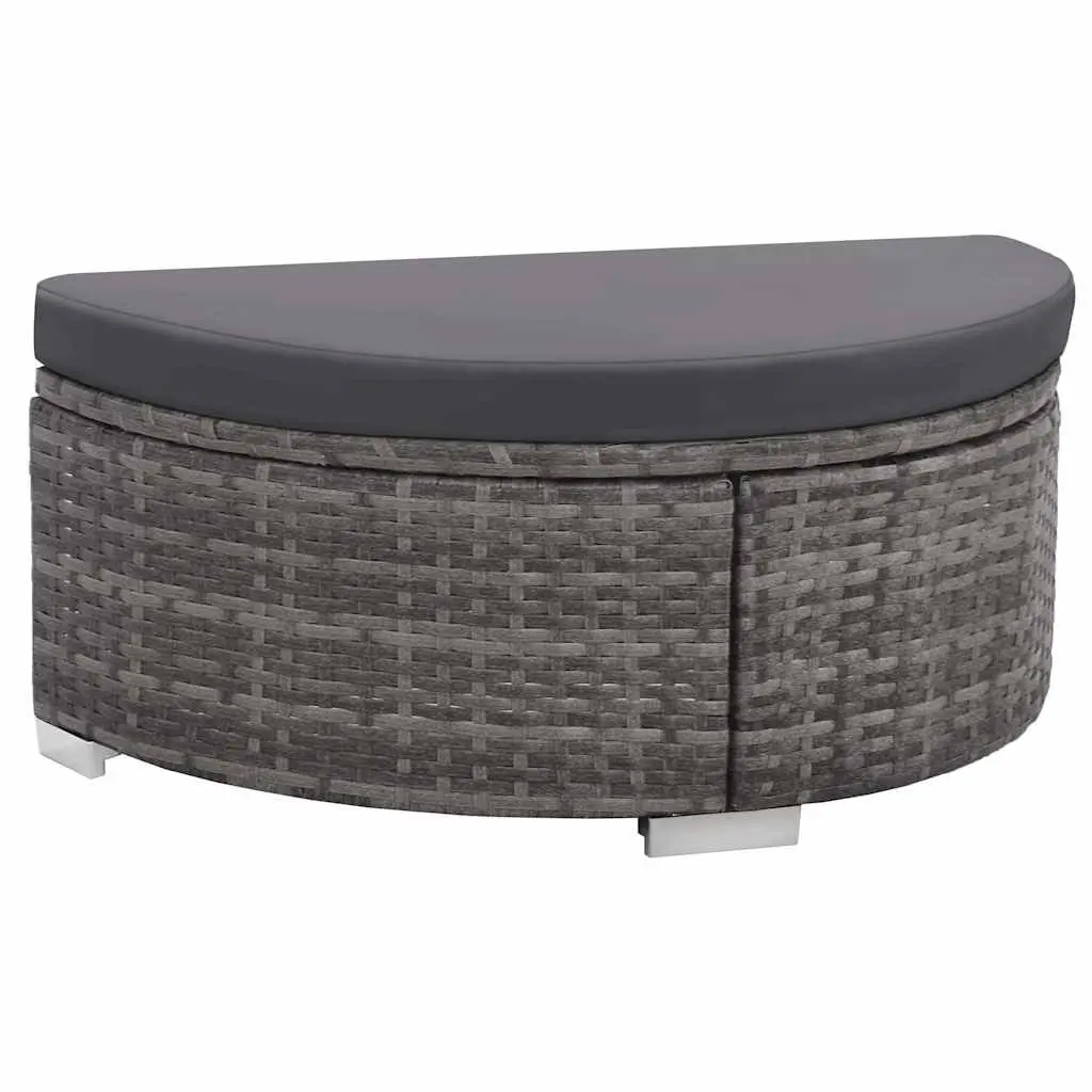 8 Piece Grey Rattan Sofa Set