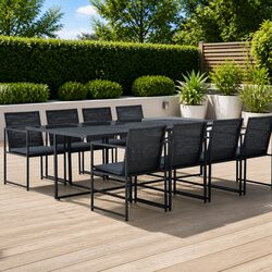 Friendly 9 Piece Outdoor Dining Set for You