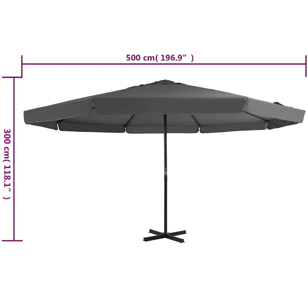 500cm Parasol for Outdoor Relaxation