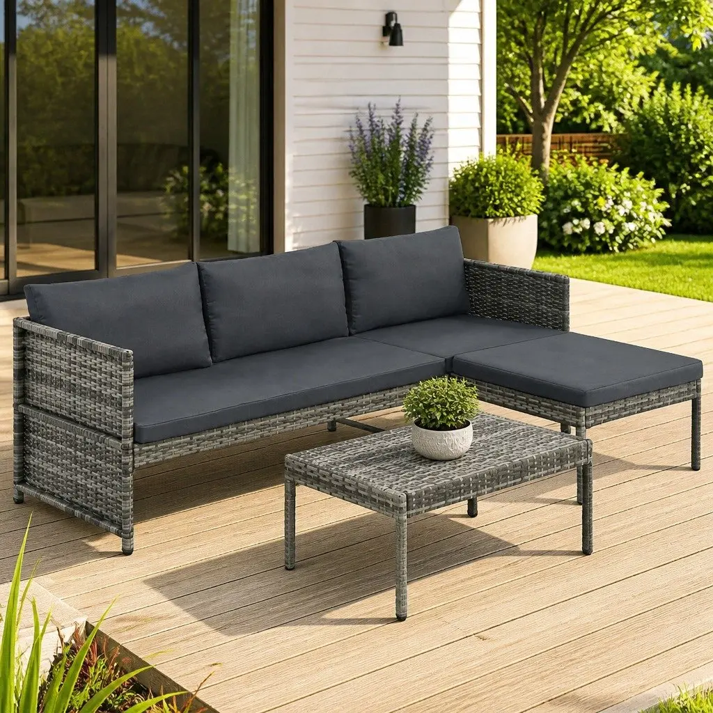 3 Piece Outdoor Sofa Set