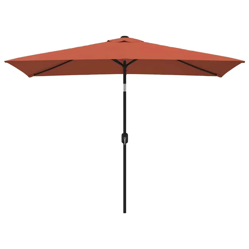 Garden Parasol UV Protective Crank Tilt 300x200 cm Terracotta Brown