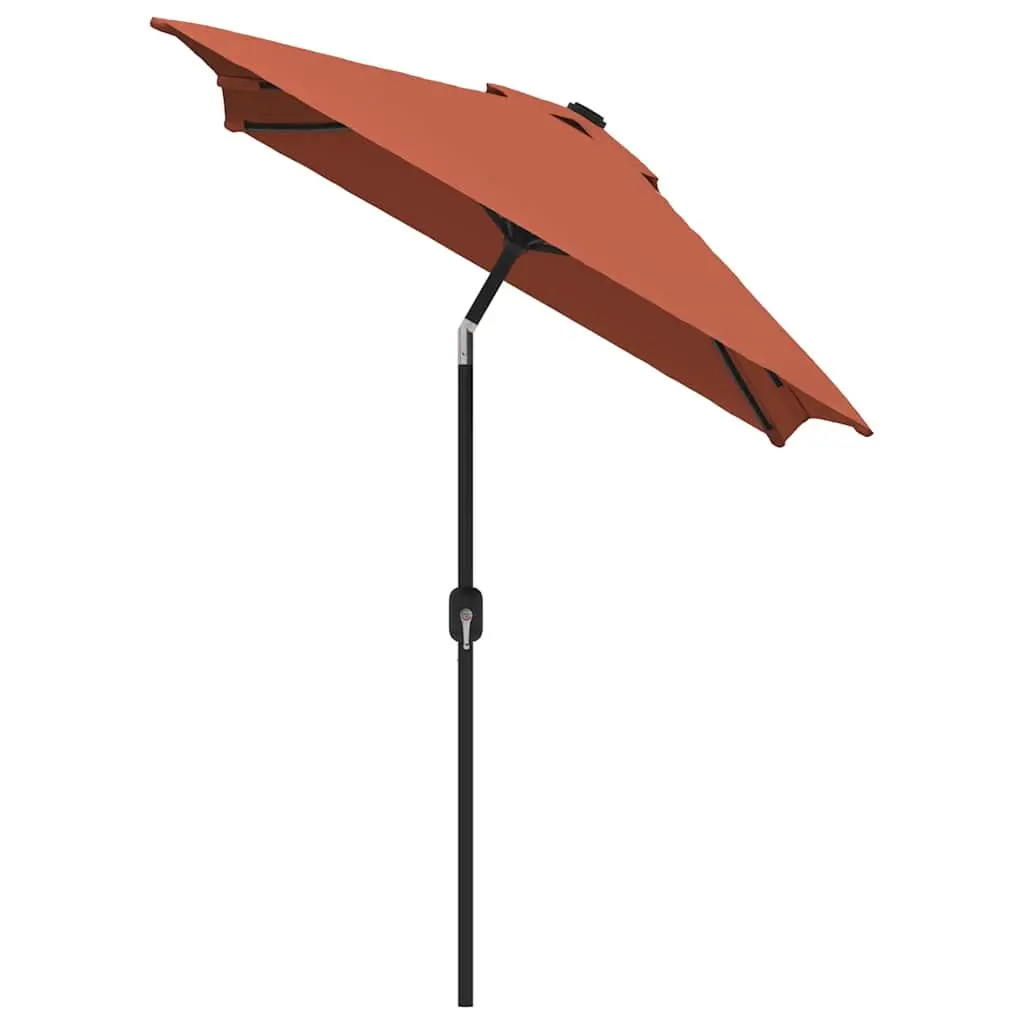 Garden Parasol UV Protective Crank Tilt 300x200 cm Terracotta Brown
