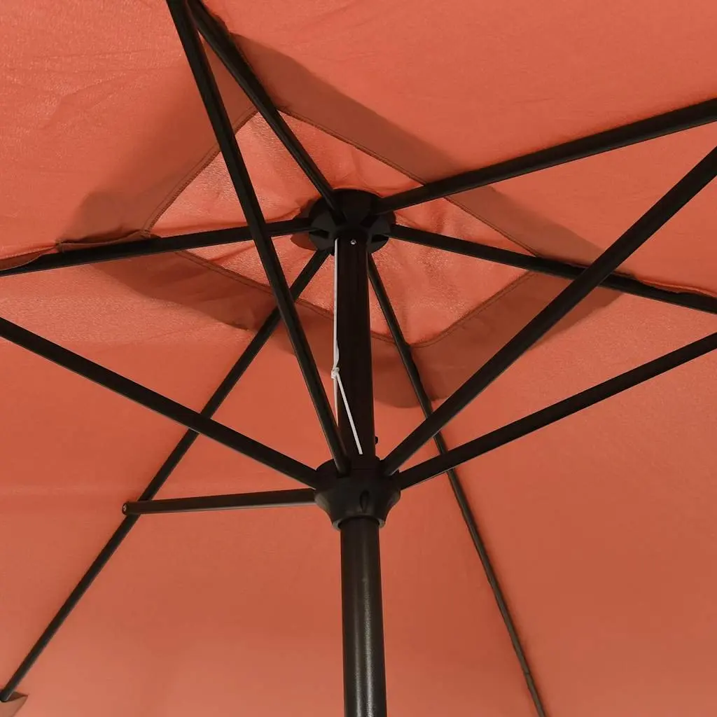 Garden Parasol UV Protective Crank Tilt 300x200 cm Terracotta Brown