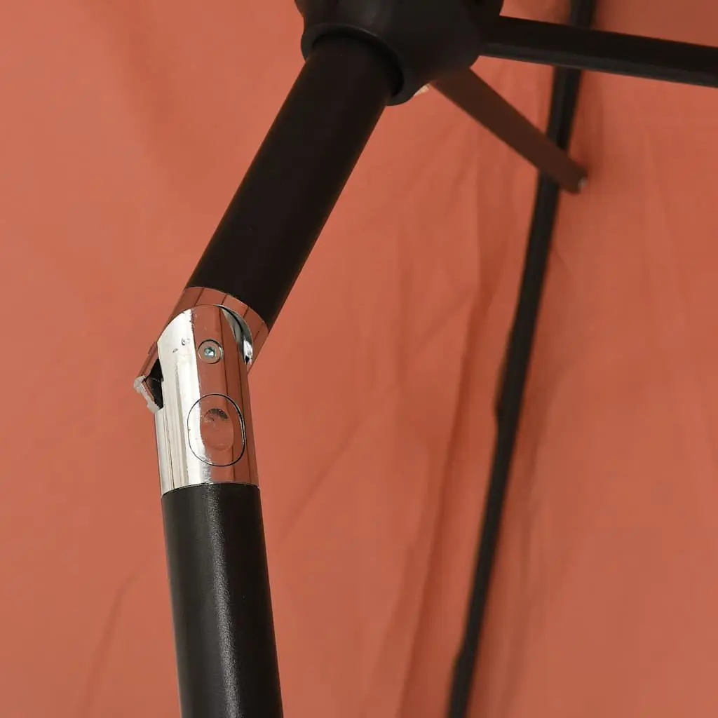 Garden Parasol UV Protective Crank Tilt 300x200 cm Terracotta Brown