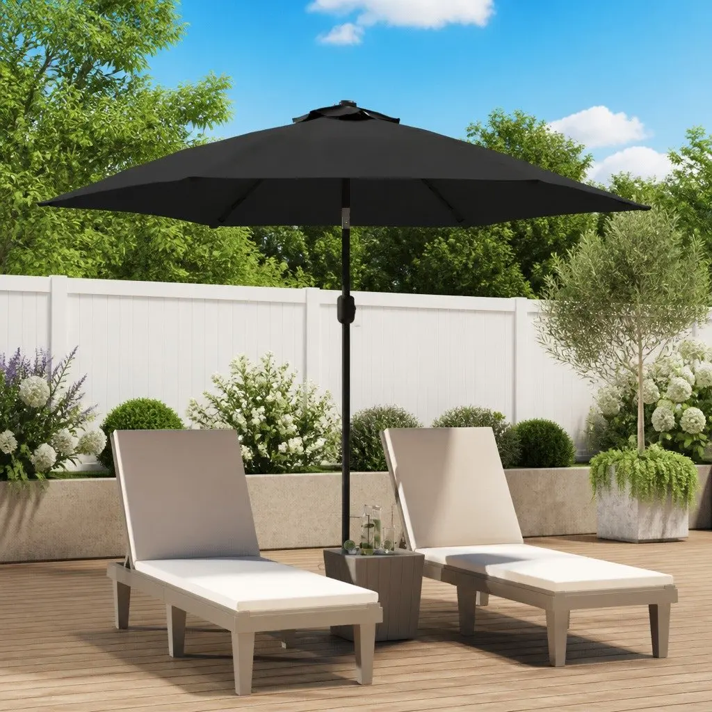 300cm Garden Parasol with Solar Lights