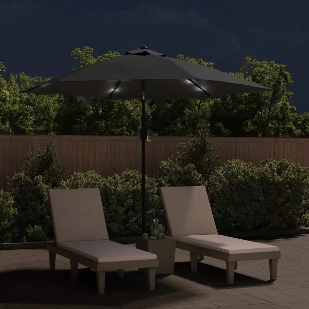 300cm Garden Parasol with Solar Lights