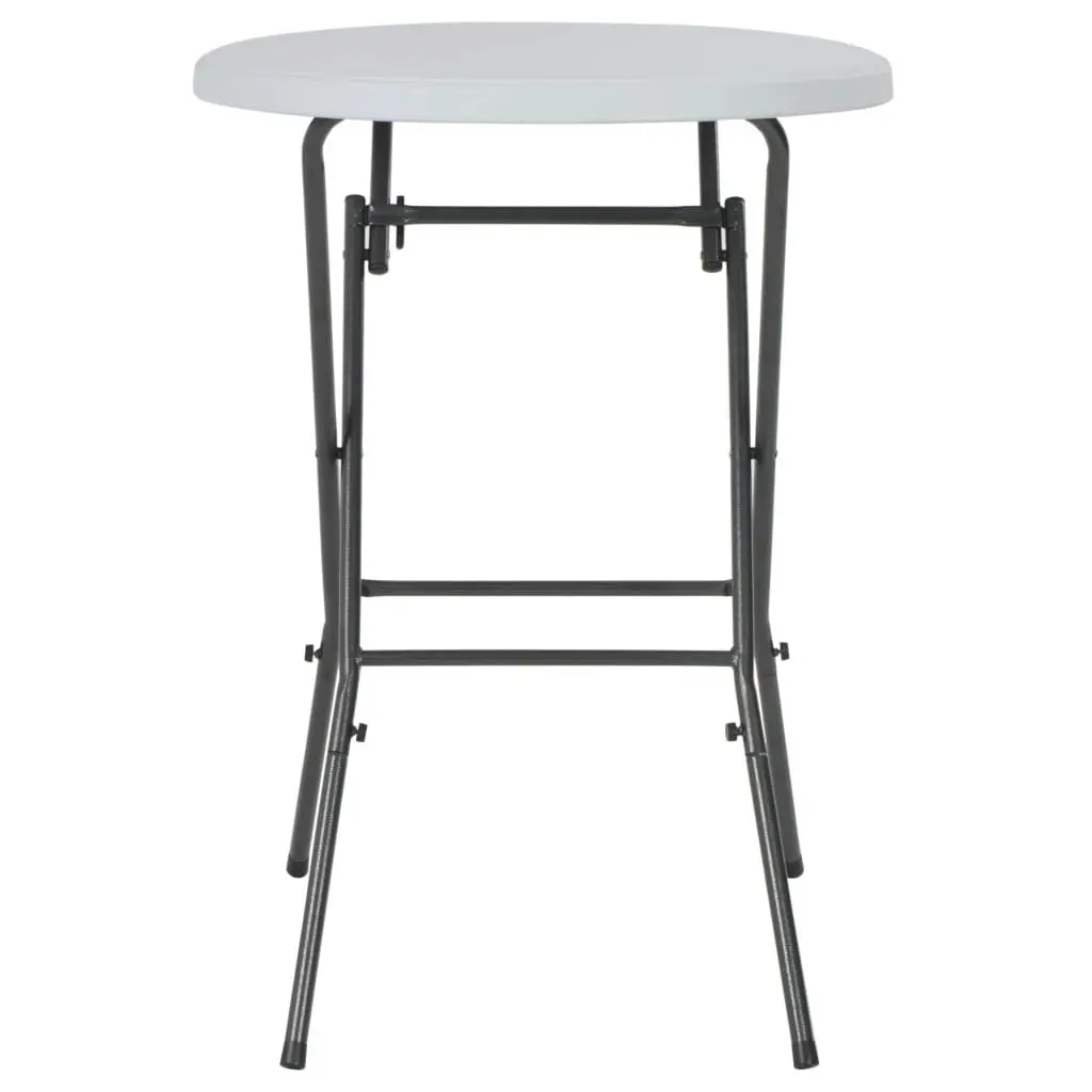 Folding Bar Table Weather-Resistant HDPE Top 80x110cm