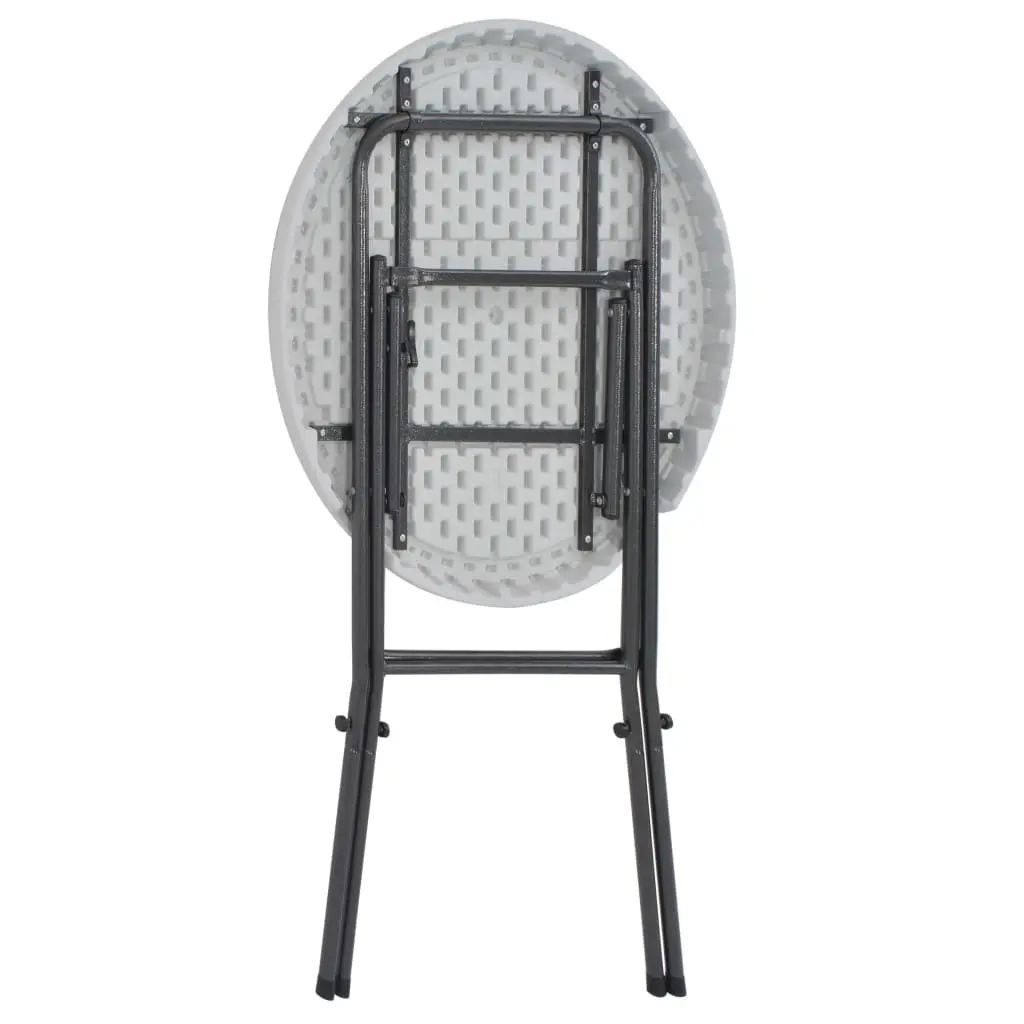 Folding Bar Table Weather-Resistant HDPE Top 80x110cm