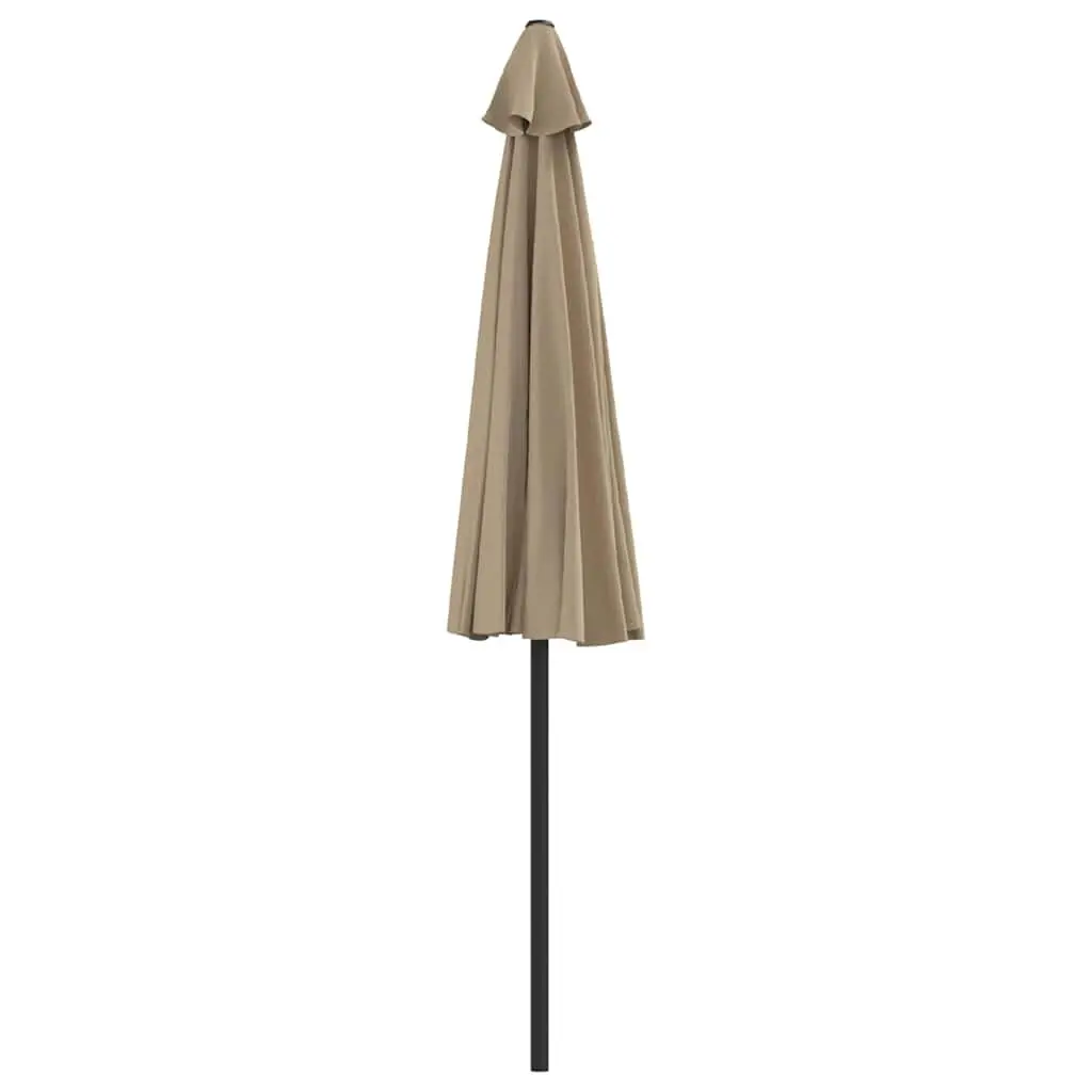 Half Round Garden Parasol Outdoor Shade Umbrella UV Protection Balcony Patio