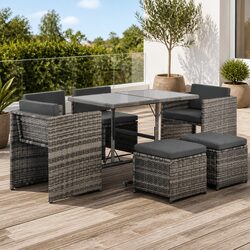 Friendly 7 Piece Outdoor Dining Set with Cushions