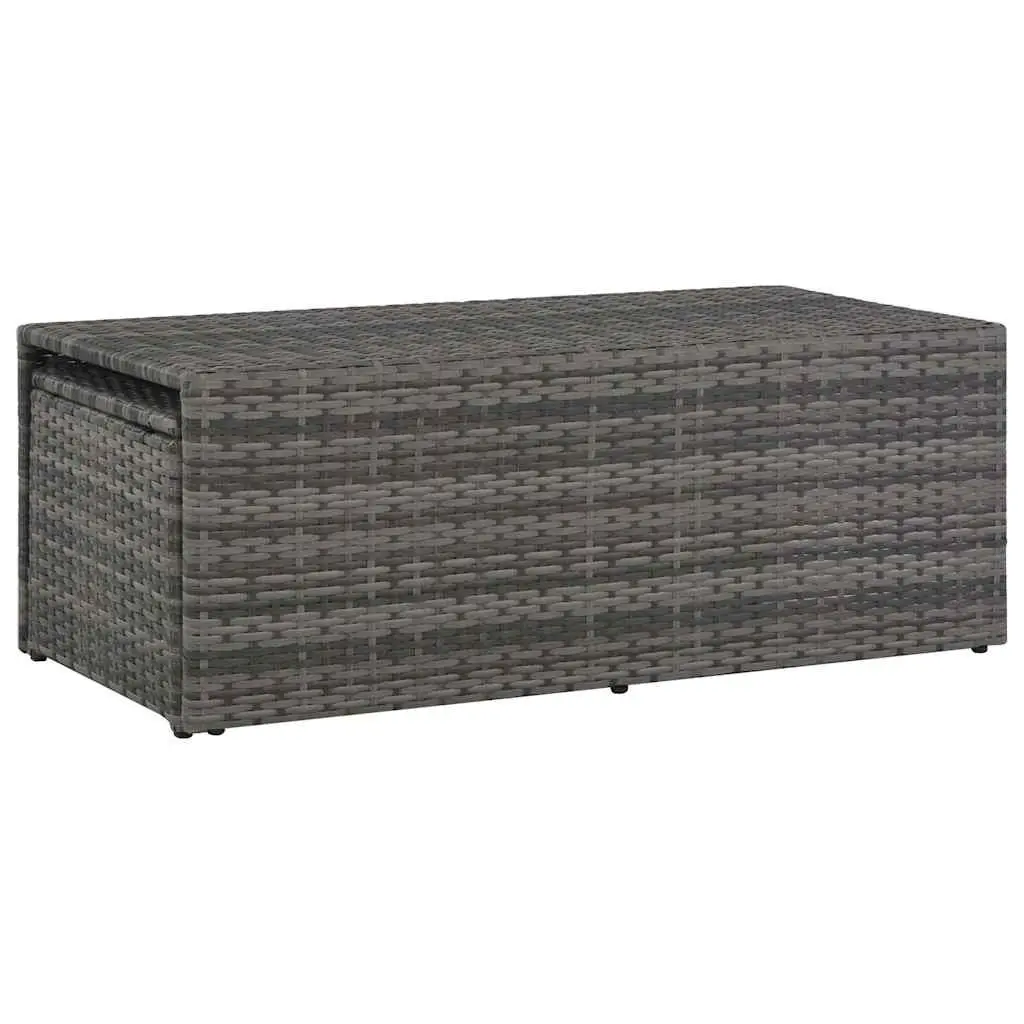Garden Lounge Set 6 Piece Poly Rattan Outdoor Furniture with Cushions Grey