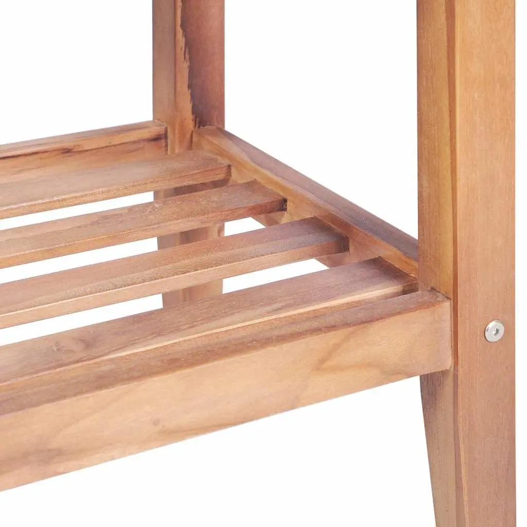 Coffee Table Teak Wood Square 40x40x50 cm Indoor Outdoor Accent Side Table