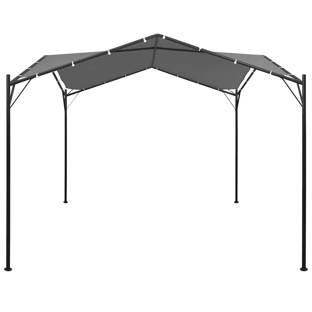 Gazebo UV Resistant 4x4 m Anthracite Garden Outdoor Patio Canopy Frame Tent Shade Structure