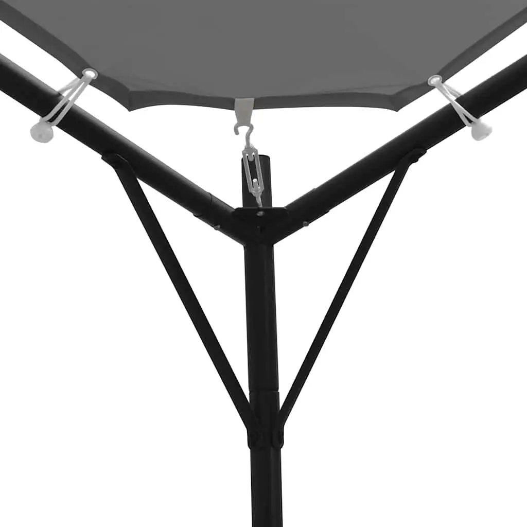 Gazebo UV Resistant 4x4 m Anthracite Garden Outdoor Patio Canopy Frame Tent Shade Structure