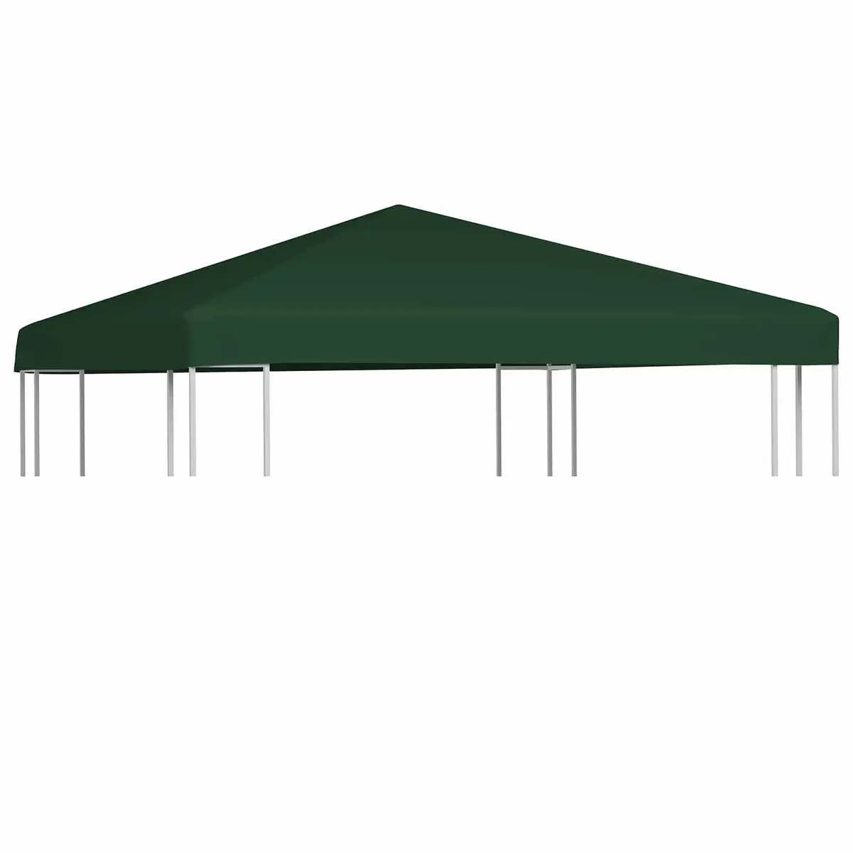 Gazebo Top Cover Green 3x3 m Outdoor Canopy Replacement Sunshade Roof Protection