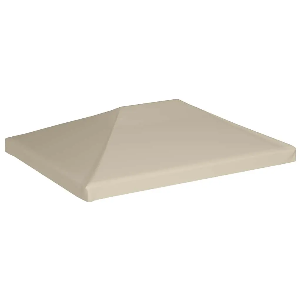Gazebo Top Cover 4x3 m 310 g/m² Replacement Canopy Outdoor Shelter Beige
