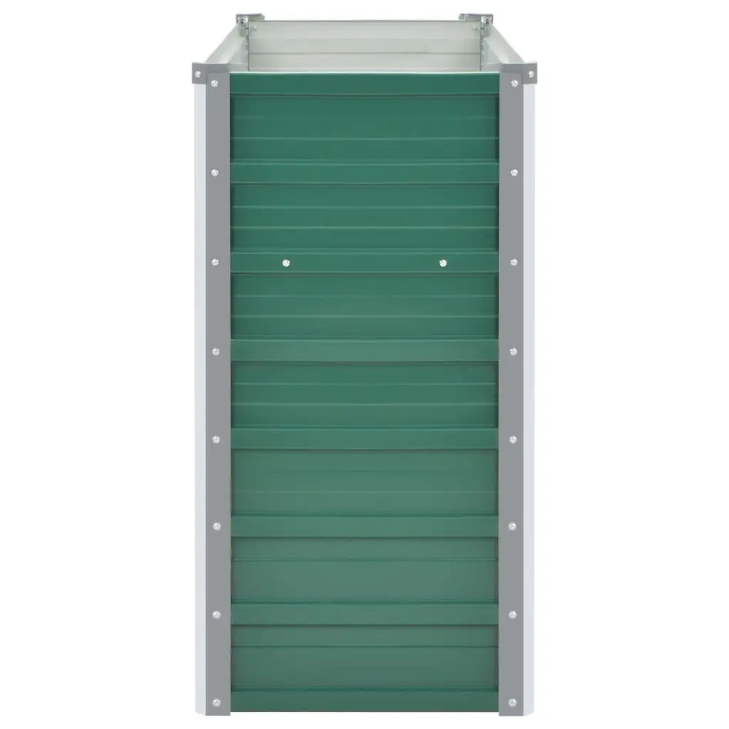 Raised Garden Bed Metal Planter Box Green 160 x 40 x 77 cm
