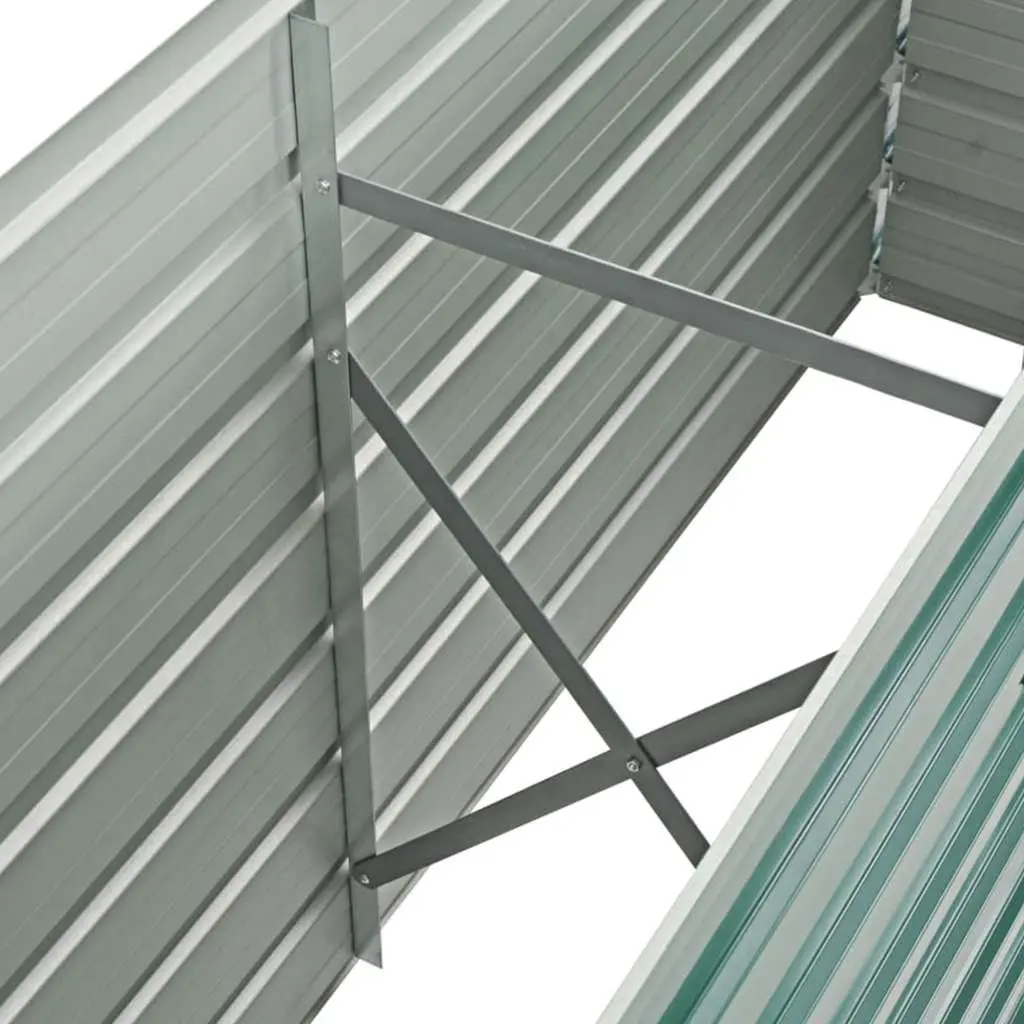 Raised Garden Bed Metal Planter Box Green 160 x 40 x 77 cm