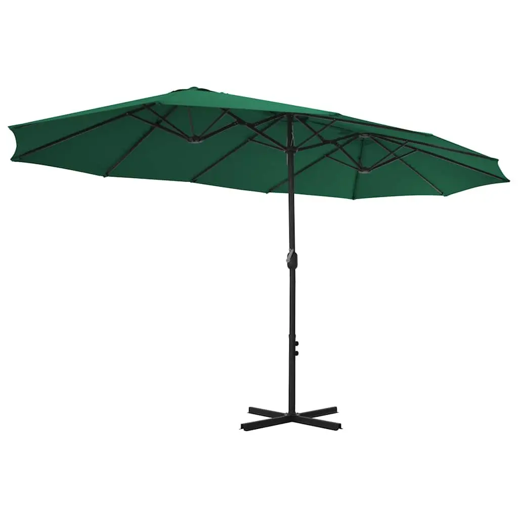 Garden Parasol Double Top UV Protective 460x270cm Crank Mechanism