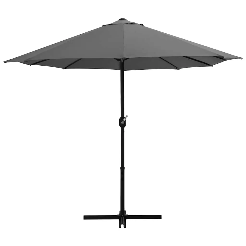 Double-Top Garden Parasol UV Protective Polyester 460x270cm Crank Anthracite