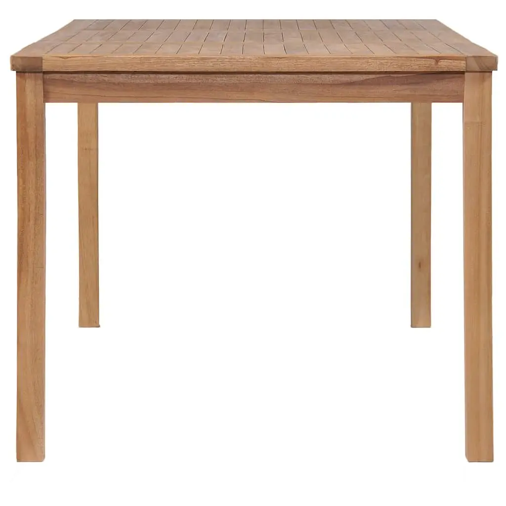 Outdoor Dining Table Solid Teak Wood 150x90x77 cm