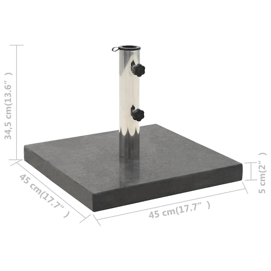 Black Granite Parasol Stand